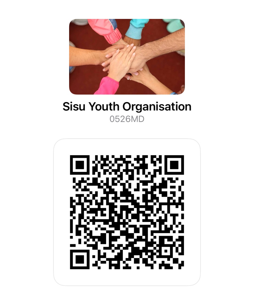 Scan to donate to Sisu Youth Organisation